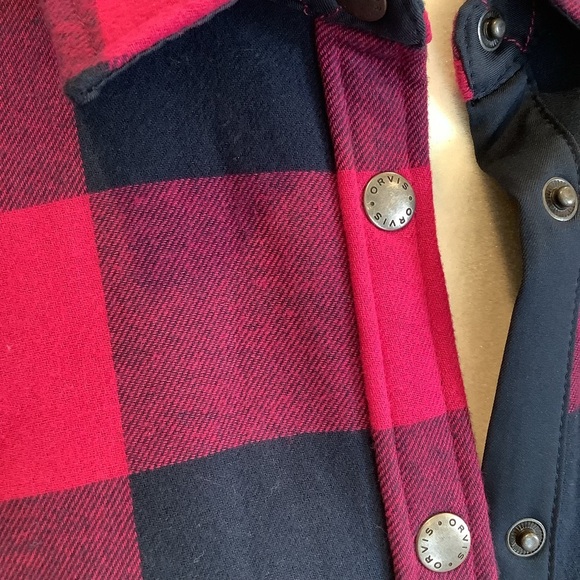 Orvis Flannel Shirt Jacket Buffalo Check NWOT Large - Picture 6 of 12
